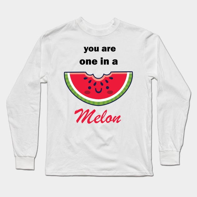 You are one in a melon Long Sleeve T-Shirt by Maha Fadel Designs